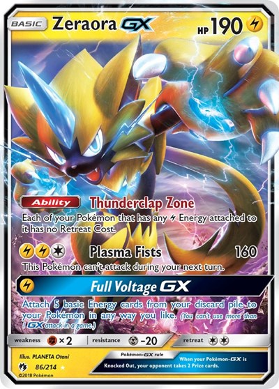 SM8: Zeraora GX (Holofoil)