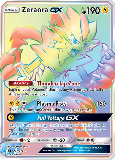 SM8: Zeraora GX (Secret) (Holofoil)