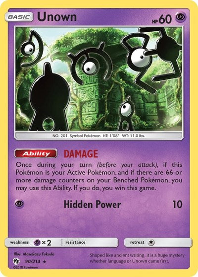SM8: Unown (90) (Reverse Holofoil)