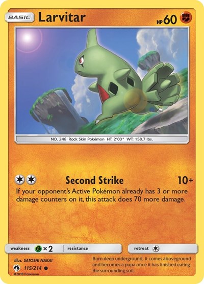 SM8: Larvitar (115) (Reverse Holofoil)