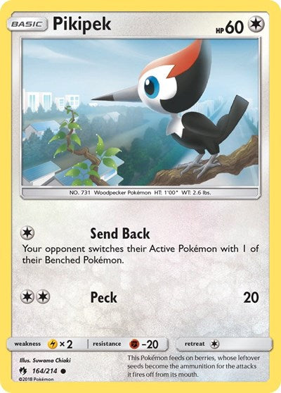 SM8: Pikipek (164) (Reverse Holofoil)
