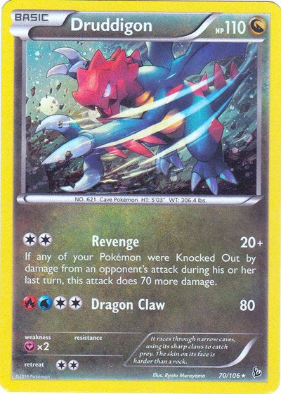 BLE: Druddigon - 70/106(Cosmos Holo) (Holofoil)