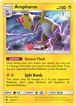 PR: Ampharos - 78/214 (SM Lost Thunder)