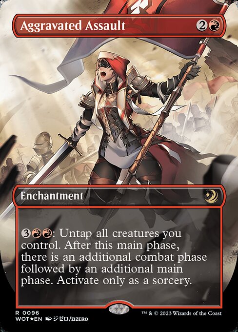 WOT: Aggravated Assault (Anime Borderless) (Confetti Foil)