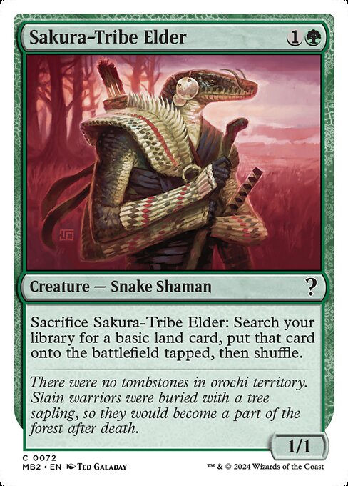 MB2: Sakura-Tribe Elder (White Border)