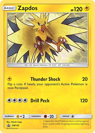 SMP: Zapdos - SM145 (Holofoil)