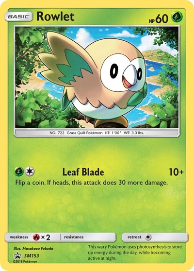 SMP: Rowlet - SM153 (Holofoil)