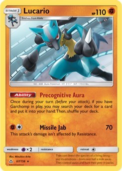 PR: Lucario - 67/156 (SM Ultra Prism)