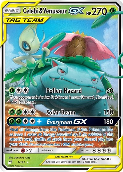 SM9: Celebi & Venusaur GX (Holofoil)