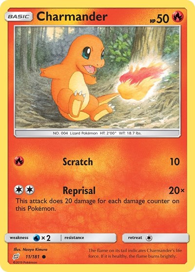 SM9: Charmander (11) (Reverse Holofoil)