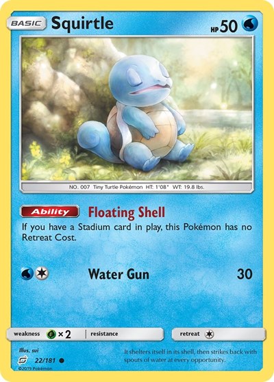 SM9: Squirtle (22) (Reverse Holofoil)