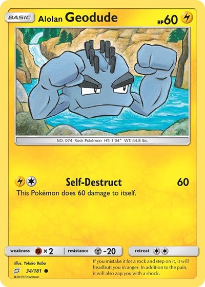 SM9: Alolan Geodude (34) (Reverse Holofoil)