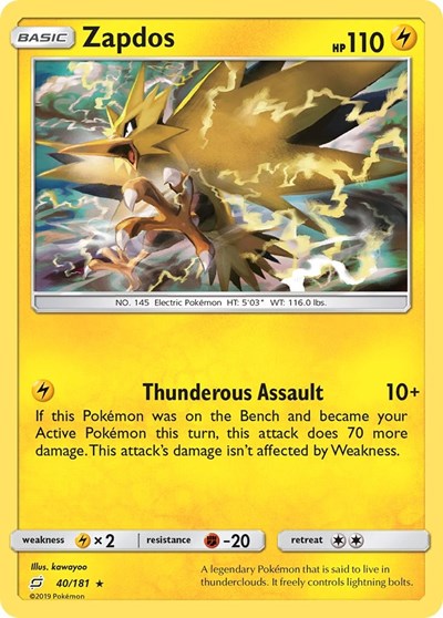 SM9: Zapdos (Holofoil)