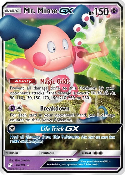 SM9: Mr. Mime GX (Holofoil)