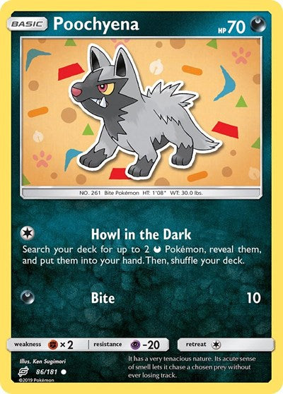 SM9: Poochyena (Reverse Holofoil)