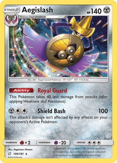 SM9: Aegislash (Reverse Holofoil)
