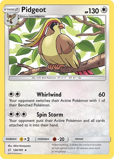 SM9: Pidgeot (Reverse Holofoil)