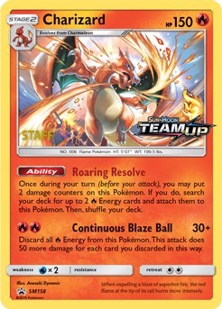 SMP: Charizard - SM158 [Staff] (Holofoil)