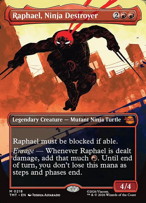 TMT: Raphael, Ninja Destroyer (Borderless)