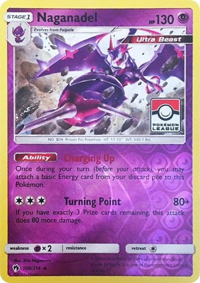 PR: Naganadel - 108/214 (Pokemon League) (Reverse Holofoil)