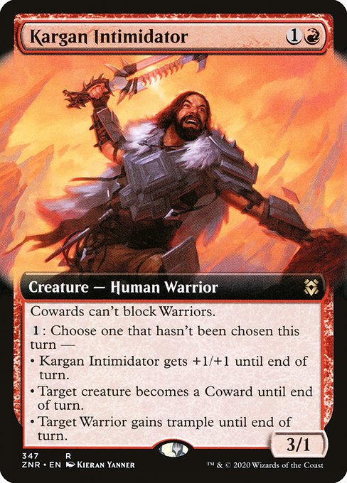 ZNR: Kargan Intimidator (Extended Art) (Foil)