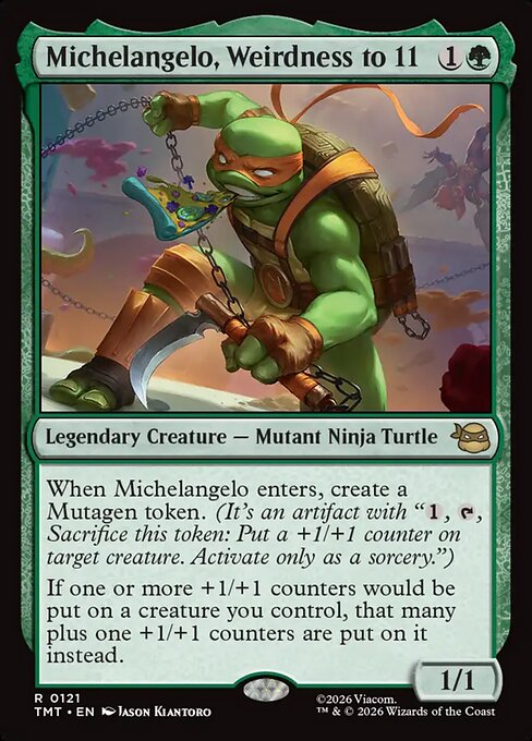 TMT: Michelangelo, Weirdness to 11