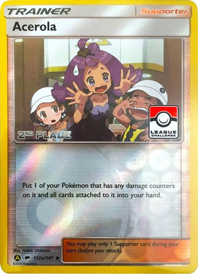 PR: Acerola - 112a/147 (League Challenge) [2nd Place] (Reverse Holofoil)