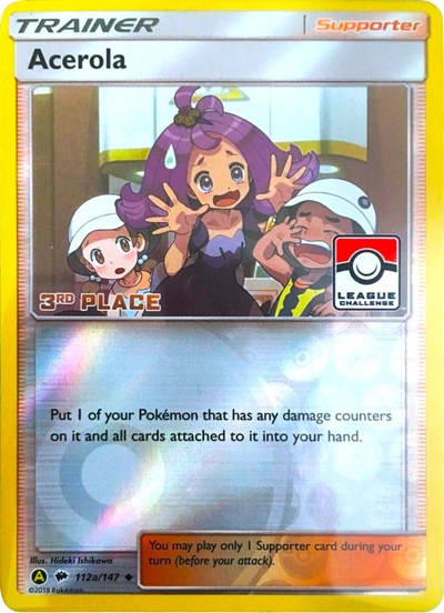 PR: Acerola - 112a/147 (League Challenge) [3rd Place] (Reverse Holofoil)