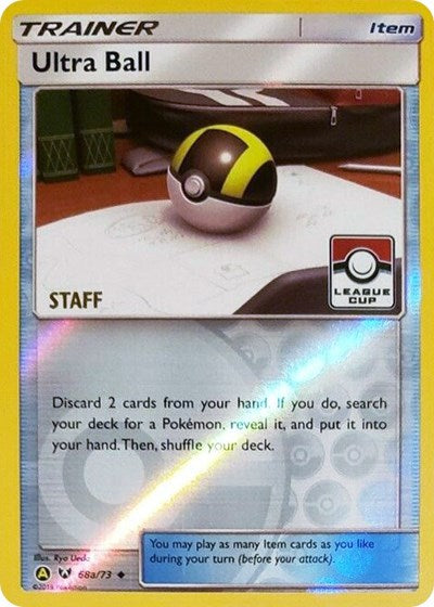 PR: Ultra Ball - 68a/73 (League Cup) [Staff] (Reverse Holofoil)