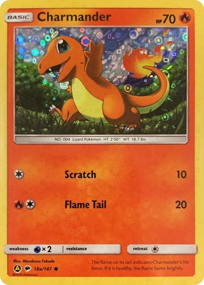 MCAP: Charmander - 18a/147 (General Mills Promo) (Holofoil)
