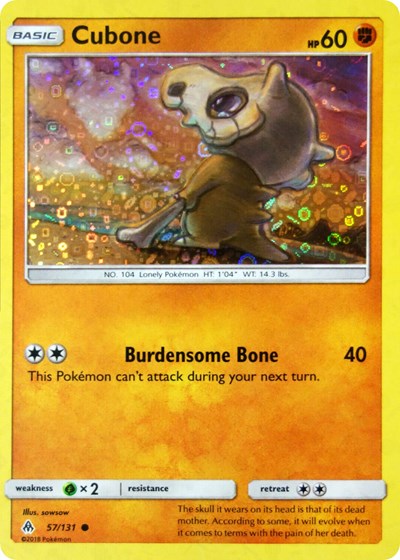 MCAP: Cubone - 57/131 (General Mills Promo) (Holofoil)