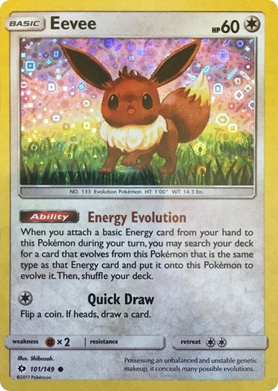 MCAP: Eevee - 101/149 (General Mills Promo) (Holofoil)