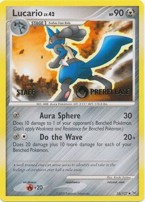 PR: Lucario - 53/127 (Prerelease) [Staff]