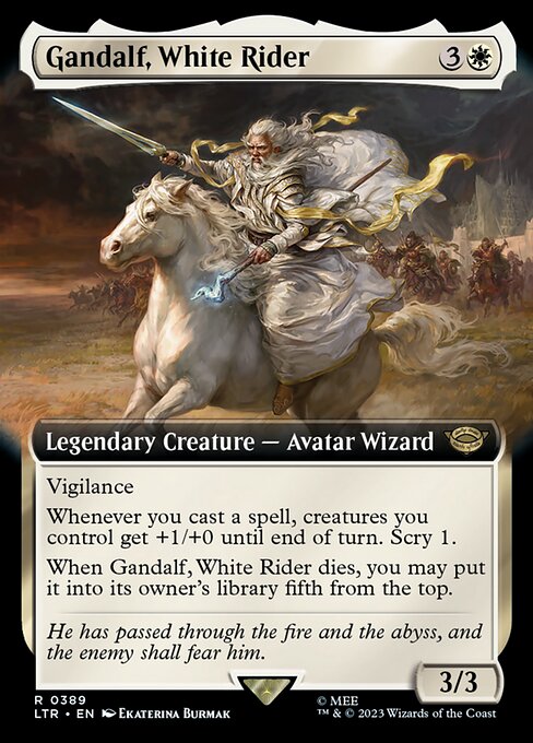 LTR: Gandalf, White Rider (Extended Art)