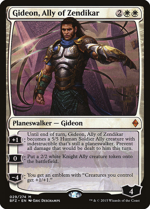 BFZ: Gideon, Ally of Zendikar