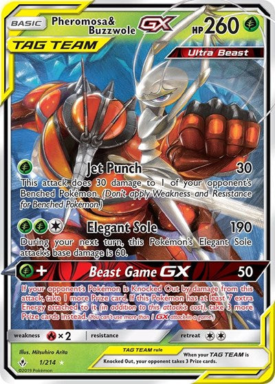 SM10: Pheromosa & Buzzwole GX (Holofoil)