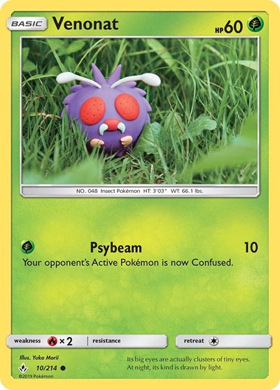 SM10: Venonat (10) (Reverse Holofoil)