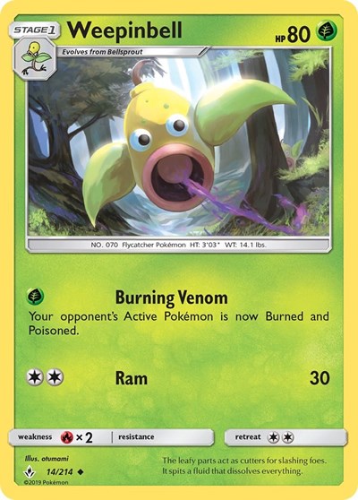 SM10: Weepinbell (Reverse Holofoil)