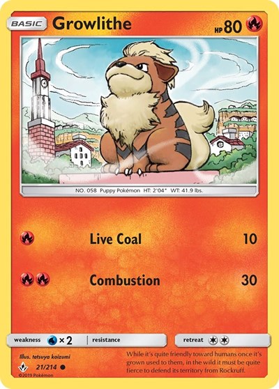 SM10: Growlithe (Reverse Holofoil)