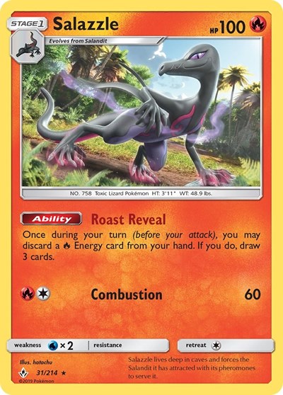 SM10: Salazzle (Reverse Holofoil)