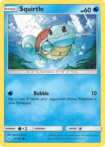 SM10: Squirtle (Reverse Holofoil)