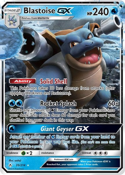 SM10: Blastoise GX (Holofoil)