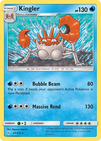 SM10: Kingler (Reverse Holofoil)