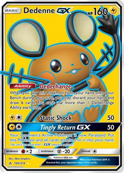 SM10: Dedenne GX (Full Art) (Holofoil)