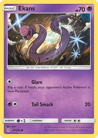 SM10: Ekans (Reverse Holofoil)
