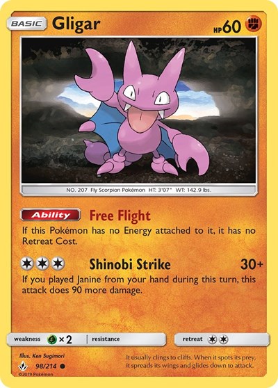 SM10: Gligar (Reverse Holofoil)