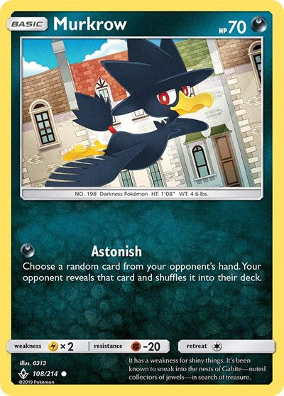 SM10: Murkrow (Reverse Holofoil)