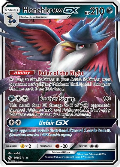 SM10: Honchkrow GX (Holofoil)