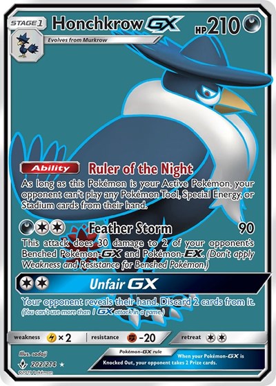 SM10: Honchkrow GX (Full Art) (Holofoil)