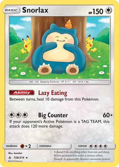 SM10: Snorlax (Reverse Holofoil)